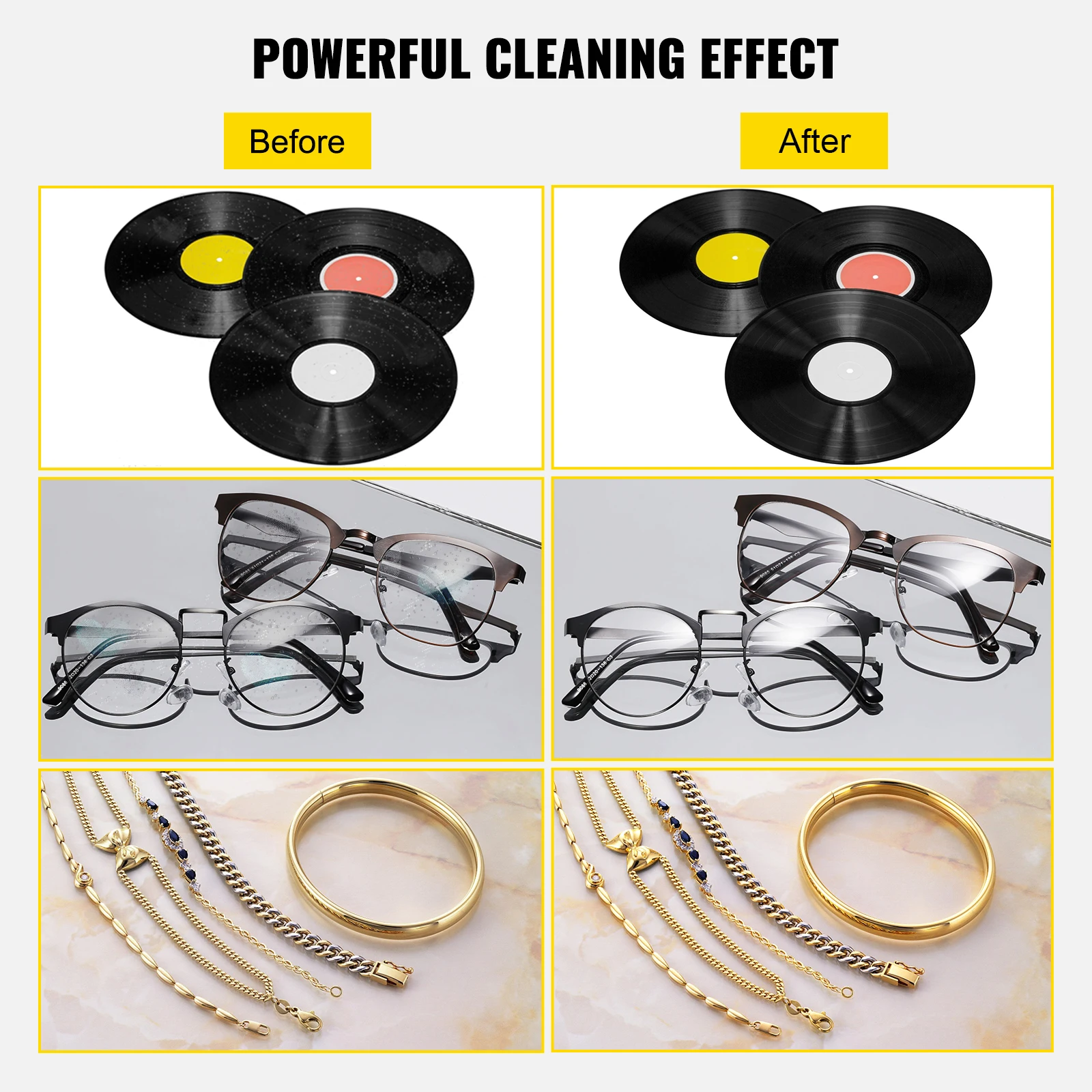 SIHAO 6L Ultrasonic Vinyl Reco - Vinyl Record Cleaner recension och pris