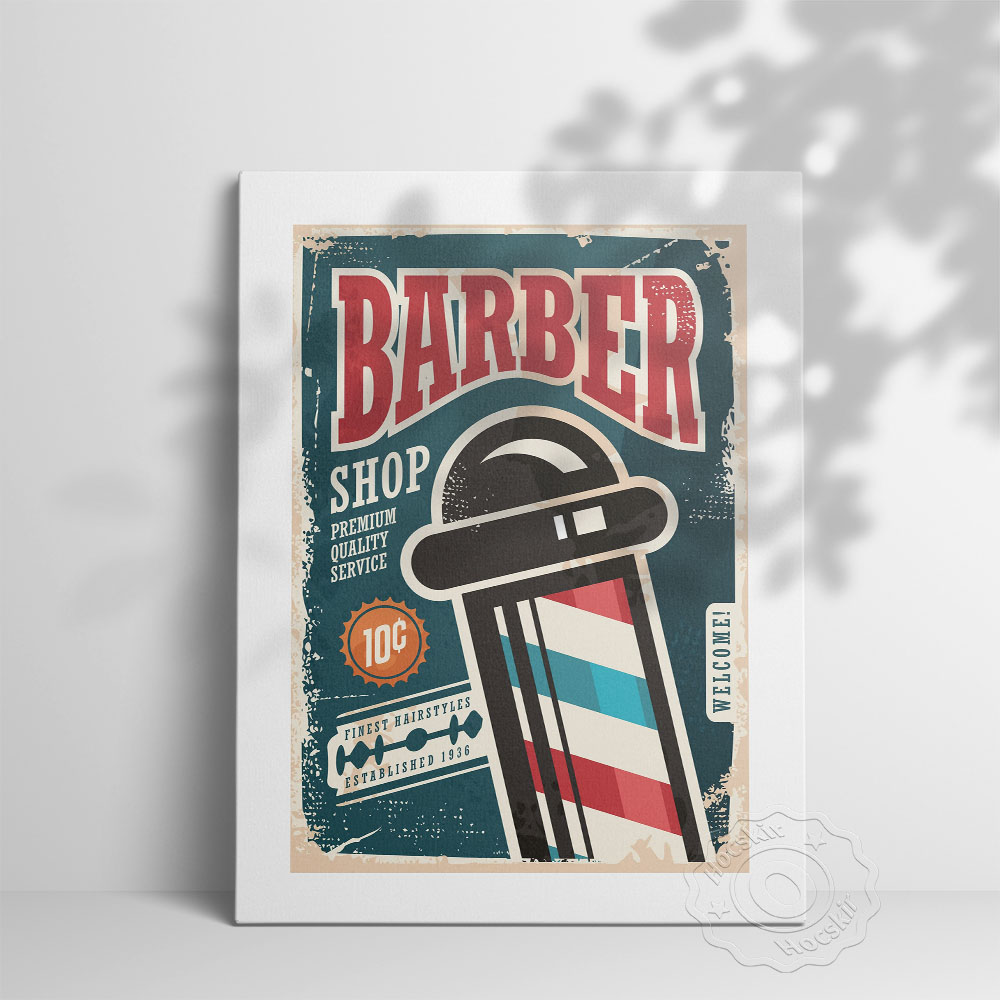 Barber Shop Vintage Art Collec - Collectible Vintage Lamps recension och pris